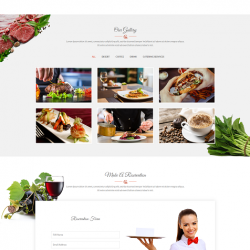 西餐厅餐饮类网站首页html模板