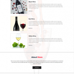 外贸葡萄酒商品展示类H5网站模板