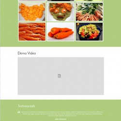 健康蔬菜食谱类H5模板网站